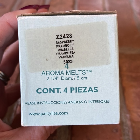 NIB PartyLite Raspberry Set of 4 Aroma Melts - Picture 3 of 3